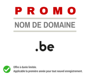 Promotion sur le nom de domaine .BE