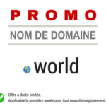 Promotion sur le nom de domaine .WORLD